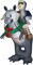 8' Gemmy Airblown Inflatable Disney Star Wars Taun Taun w/ Hans Solo Scene Christmas Yard Decoration 883039
